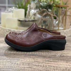 Ariat Brown Leather Mules
